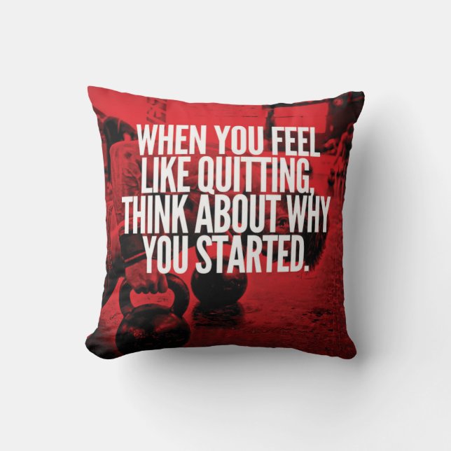 Don't Quit - Workout Motivational Cushion (Front)