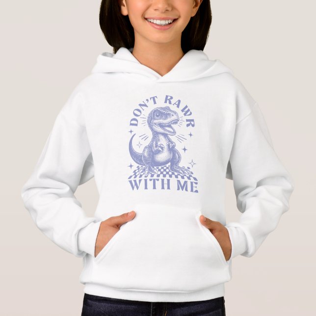 Don't Rawr With Me - Dinosaur Retro (Front)