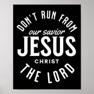 Don't Run From The Lord Happy Easter Day Outfit Poster