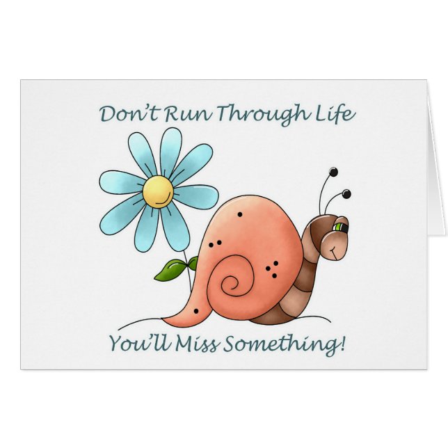 Don't Run Through Life (Front Horizontal)