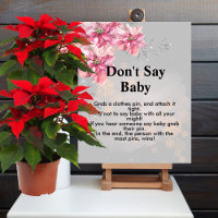Don't say baby A little snowflake pink poinsettia