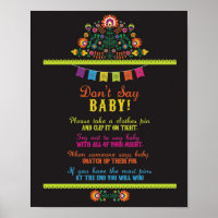 Don't Say Baby Fiesta Shower Games Poster