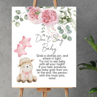 Don't say baby game sweet little lamb pink roses