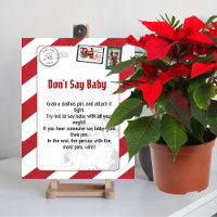 Dont Say Baby santa's letter north pole postmarked