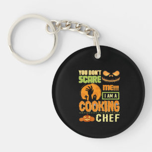 Dont Scare Cooking Chef Halloween Costume Gift Key Ring