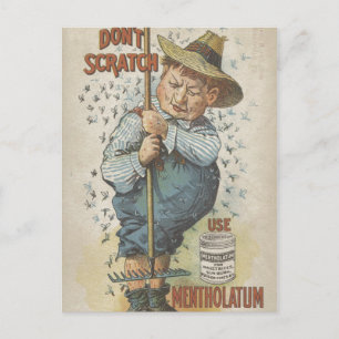 Don't Scratch Use Mentholatum Ephemera Postcard