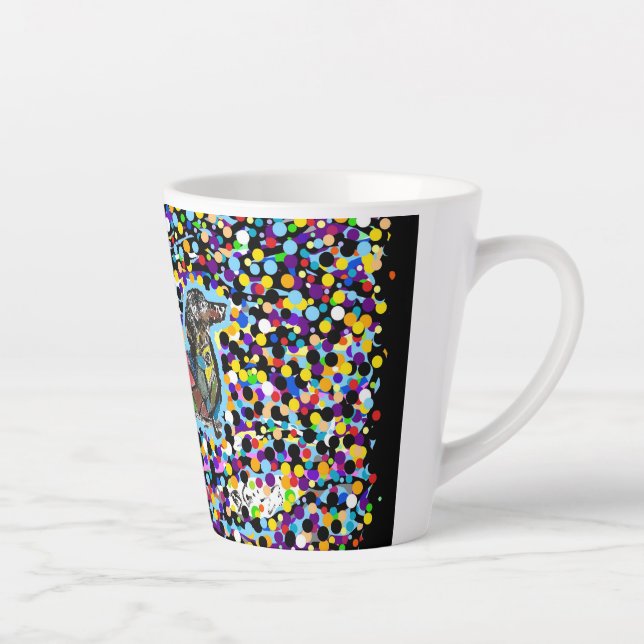 Don't Shop Adopt Dachshund Latte Mug (Right)