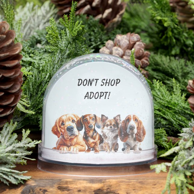 DON'T SHOP ADOPT  SNOWGLOBE (Winter)