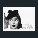 Don't Smudge the Lipstick Postcard<br><div class="desc">Sassy,  cheeky,  retro postcard.</div>