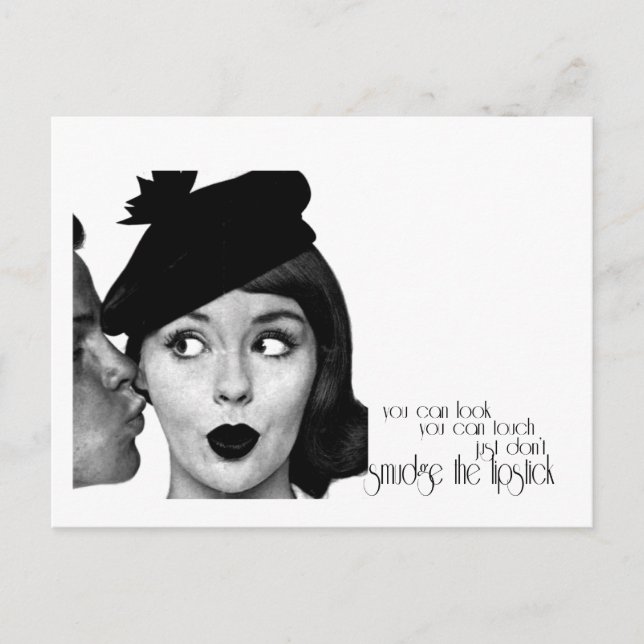 Don't Smudge the Lipstick Postcard (Front)