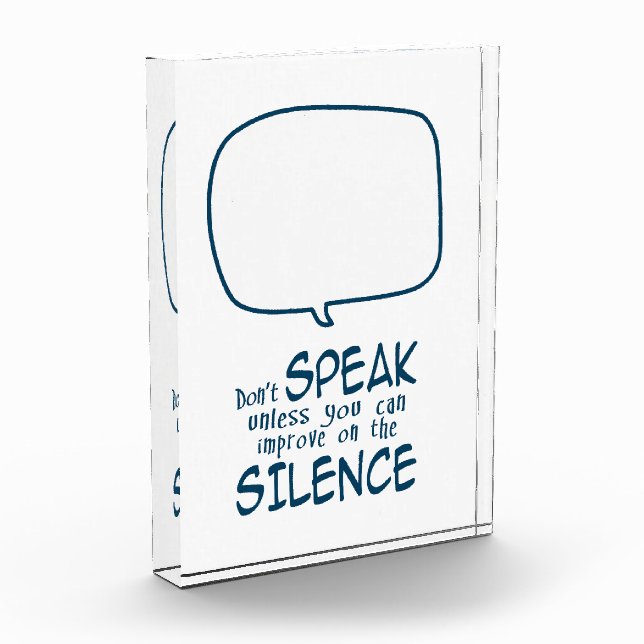 Don't Speak Photo Block (Left)