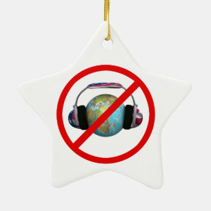 Don't Spy The World Ceramic Tree Decoration