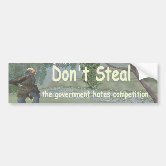 Don't Steal Bumper Sticker (Front)
