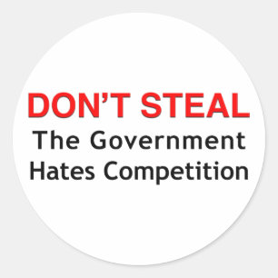 Don't Steal Classic Round Sticker