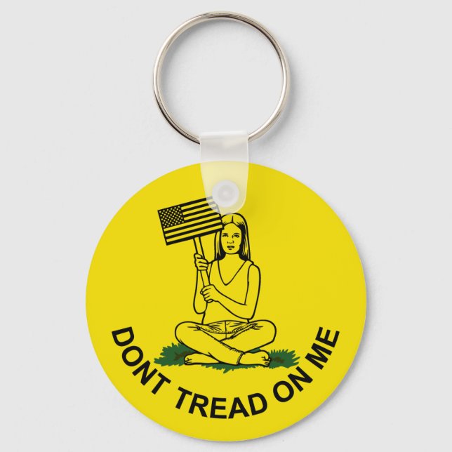 Dont Stomp On My Head Key Ring (Front)