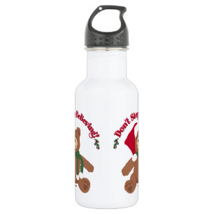 Don't Stop Believing! Christmas Bear 532 Ml Water Bottle
