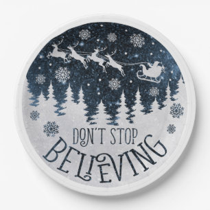 Don't Stop Believing Paper Plates