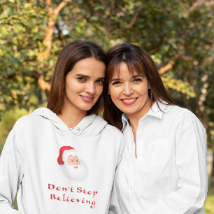 Don't Stop Believing Santa Hoodie