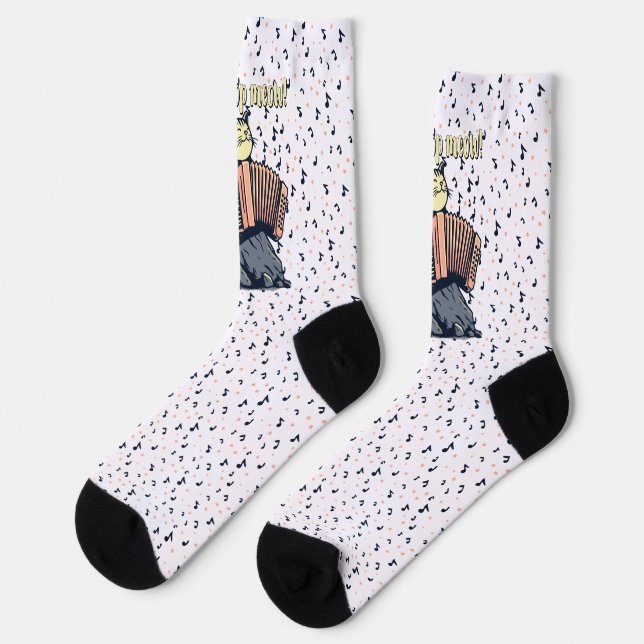 Don't Stop Meow Socks (Left)