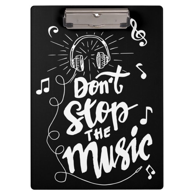 Don't Stop The Music Clipboard (Front)