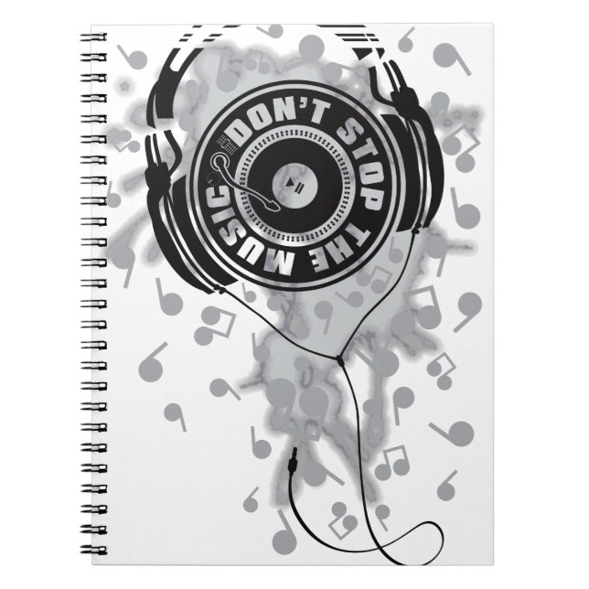 DON'T STOP THE MUSIC NOTEBOOK (Front)