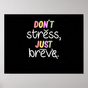 Don't Stress Dyslexia Awareness Disability Poster