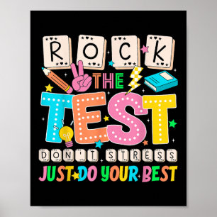 Dont Stress Just Do Your Best Colourful Teachers S Poster