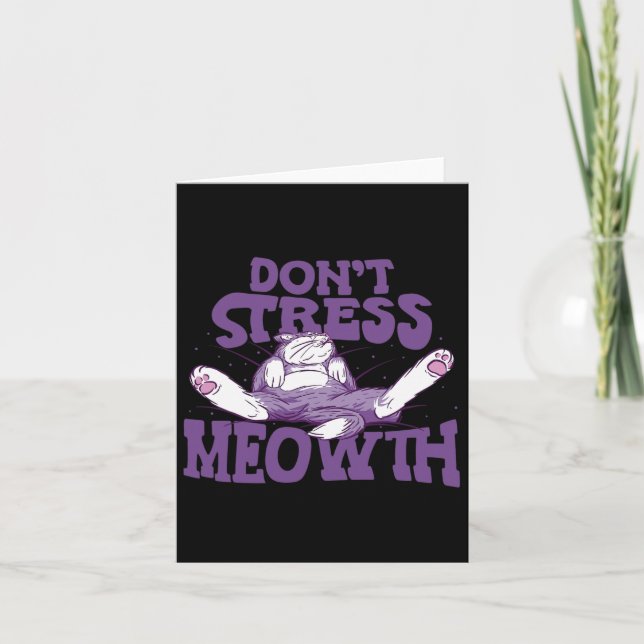 Don't Stress Meowth National Stress Awareness Mont Card (Front)