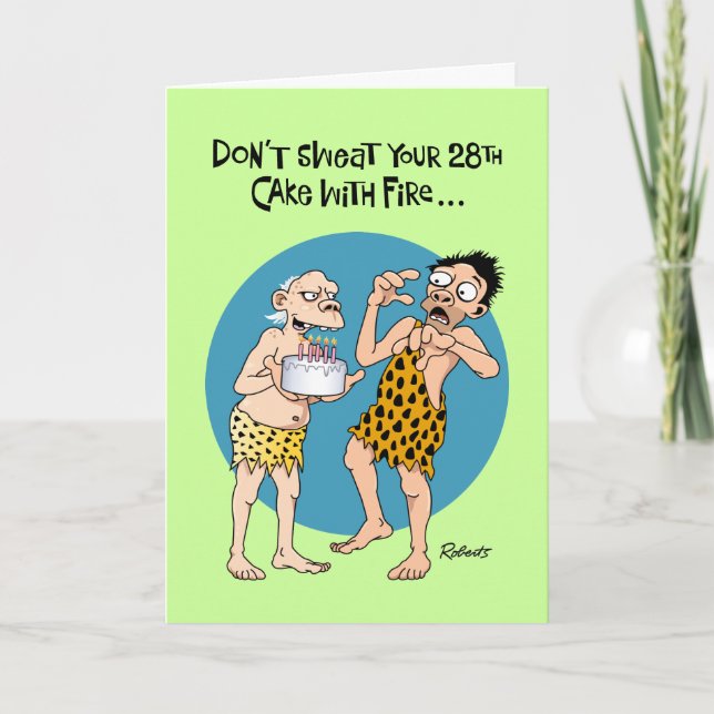 Don't Sweat 28th Birthday Card (Front)