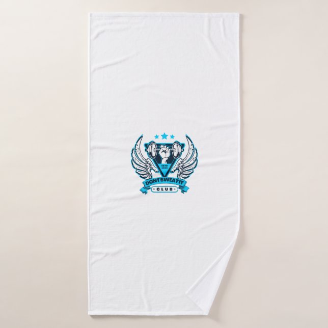 Dont Sweat It Club gym workout towel (Bath Towel)