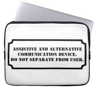 Don't Take Away AAC black Laptop Sleeve