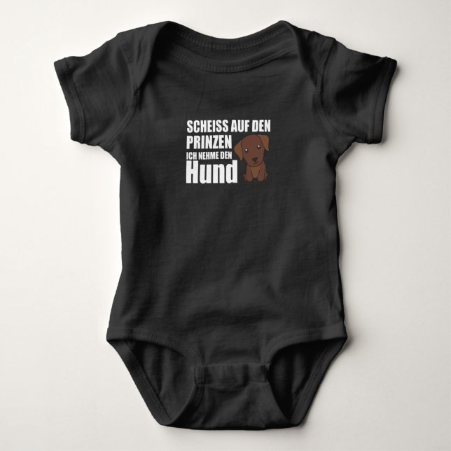 dont take The Prince, I'll Take The Dog Labrador Baby Bodysuit (Front)