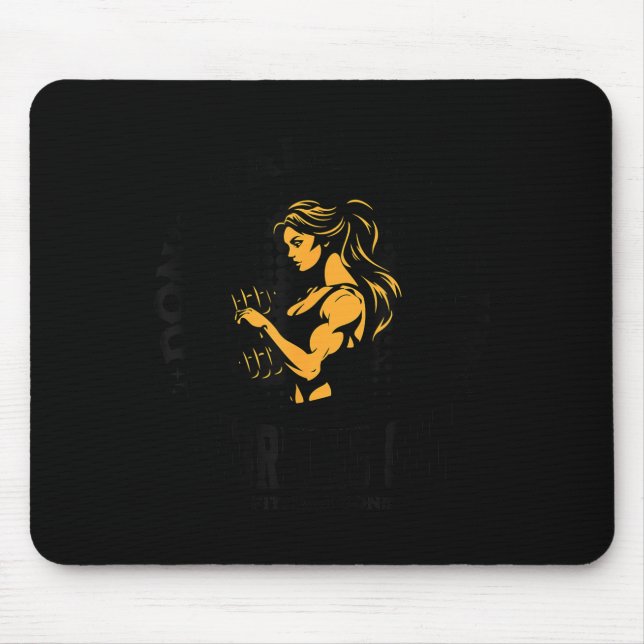 Don't talk me i'm working out funny gym Artwork Mouse Pad (Front)