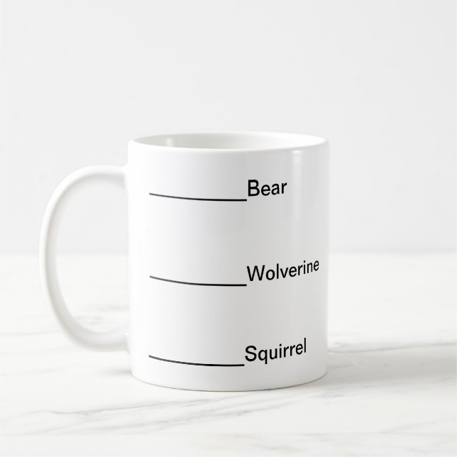Don't talk to me before coffee-Animals Coffee Mug (Left)