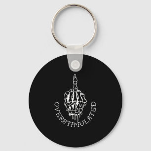 Don't Talk To Me When I'm Overstimulated - Front A Key Ring