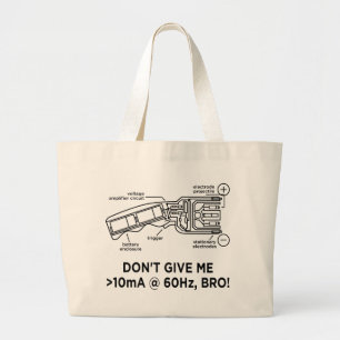Don't Tase Me with Science Bro Tote Bag