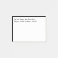 Don't tell God your problems Inspirational Quote
