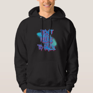 Don't Tell Me To Smile Wolf Graphic Hoodie