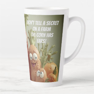 Don't tell Secrets on the Farm Latte Mug