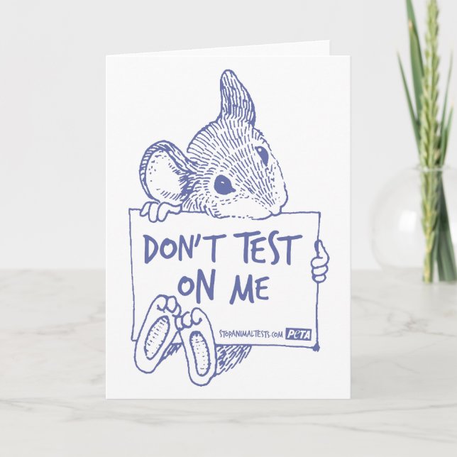 Don't Test On Me Card (Front)