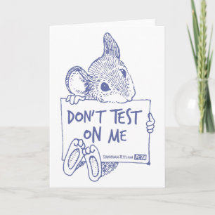 Don't Test On Me Card