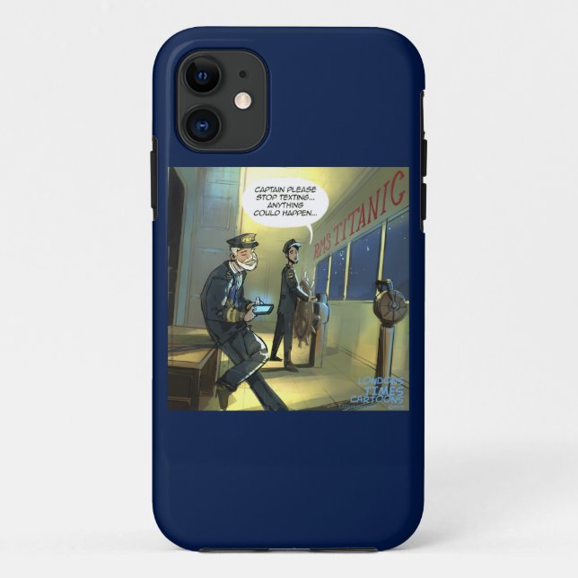Don't Text And Titanic Funny Smart Phones Case-Mate iPhone Case (Back)