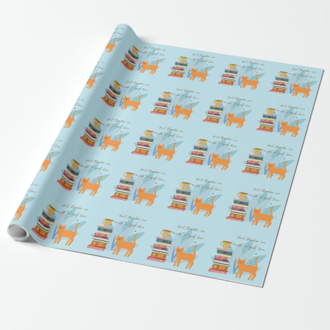 Don't Threaten Me With A Good Time Funny Wrapping Paper (Unrolled)