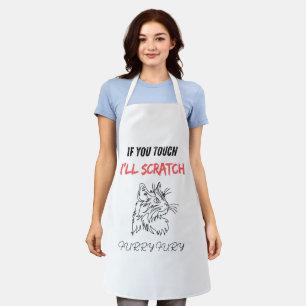 Don't touch, I'll scratch! Apron