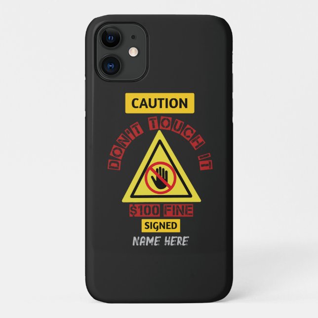 Don't touch it iPhone / iPad case (Back)