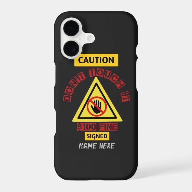 Don't touch it iPhone / iPad case (Back)