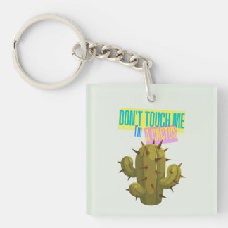 Don't Touch Me, I'm A Cactus Key Ring
