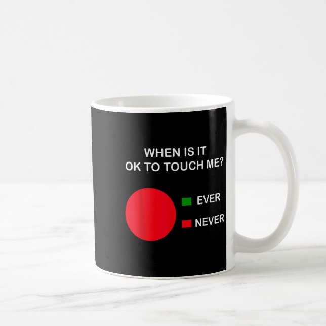 Don't Touch Me - Never Touch Me Circle Graph Intro Coffee Mug (Right)