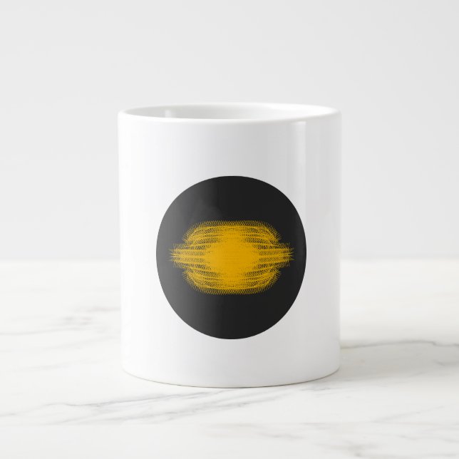 Don't Touch Me | Silent ASMR Art Large Coffee Mug (Front)