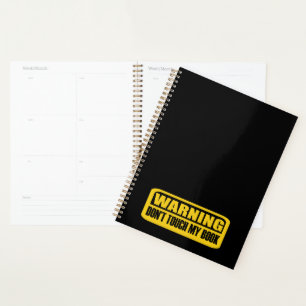 don't touch my book planner